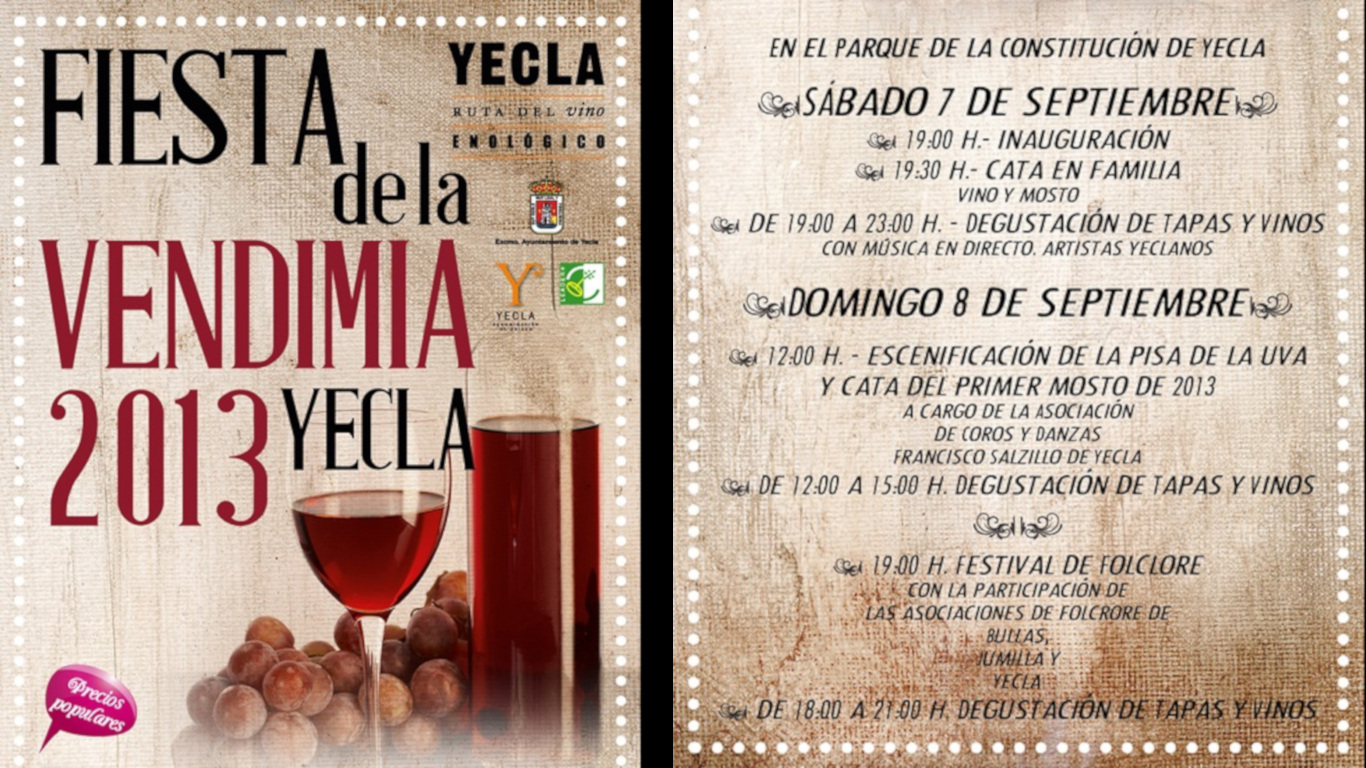 Fiesta de la vendimia 2013. Yecla