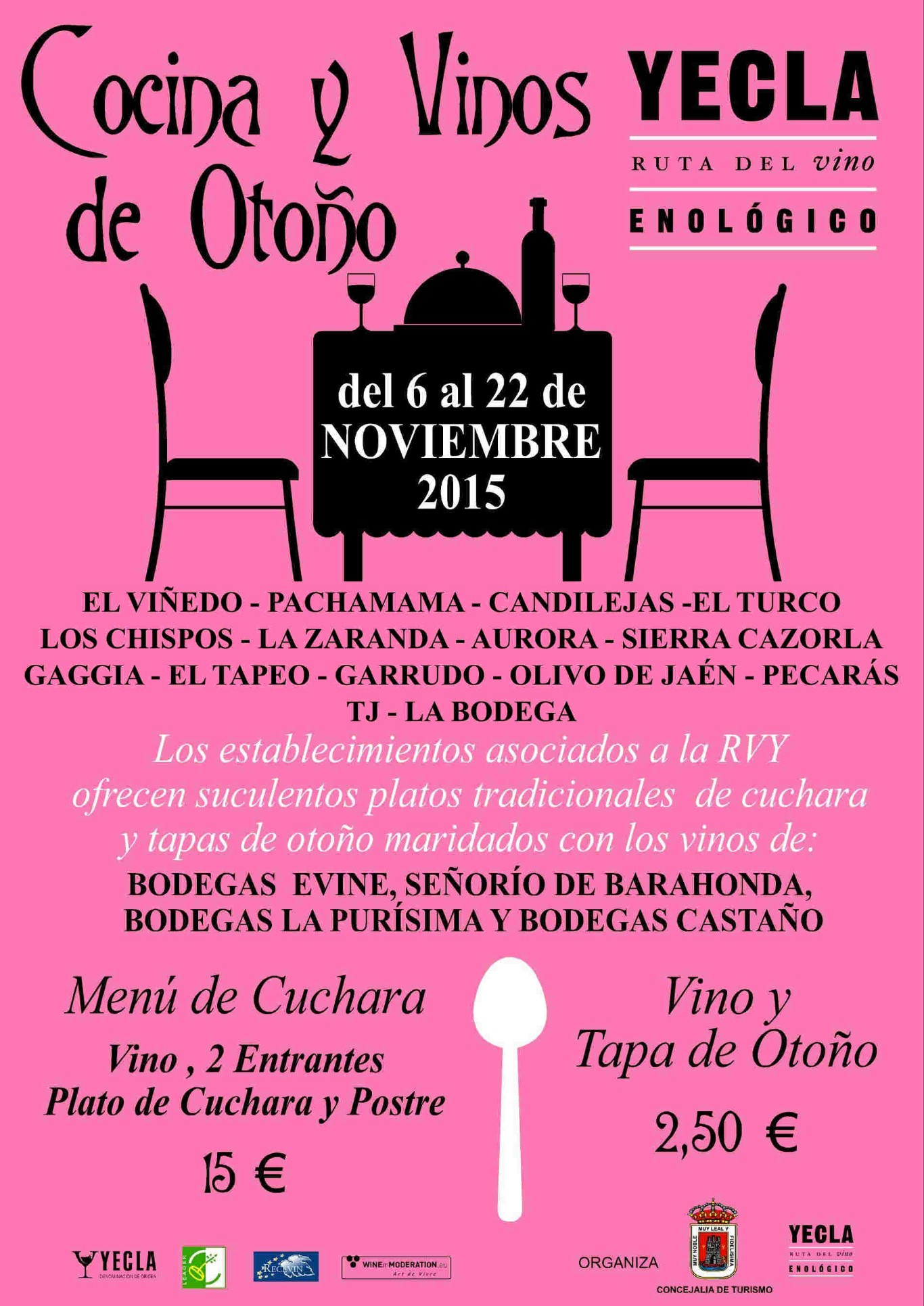 cartel Menú cuchara 2015