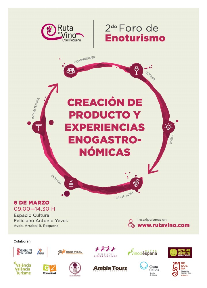 La Ruta del vino de Yecla asiste al 2u00ba foro de enoturismo de Utiel-Requena