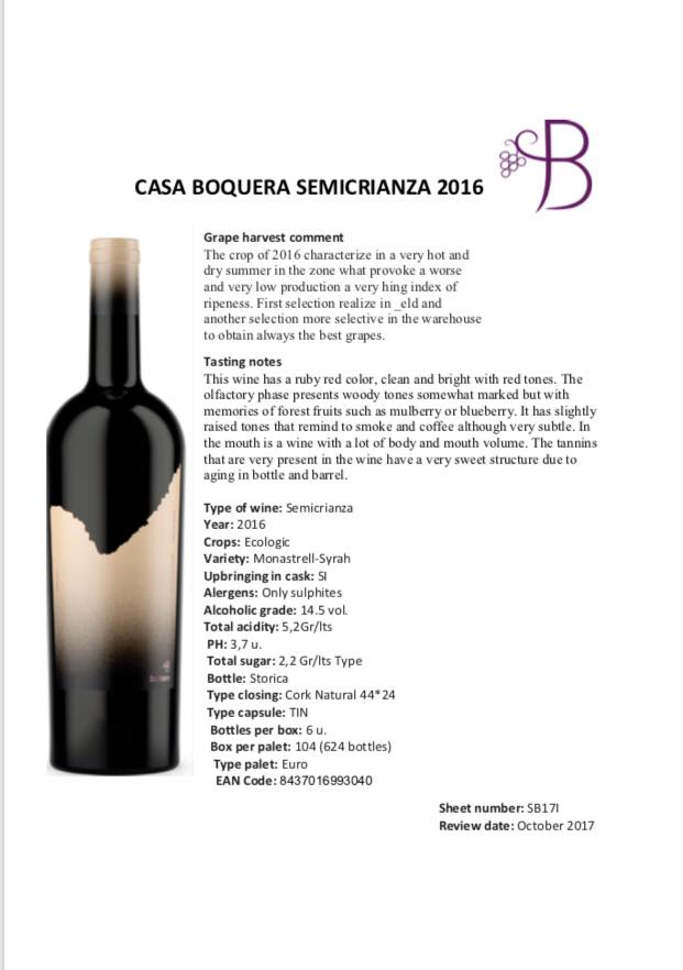 Imagen del vino ganador. Semicrianza 2016 Ecológico de variedad Monastrell-Syrah