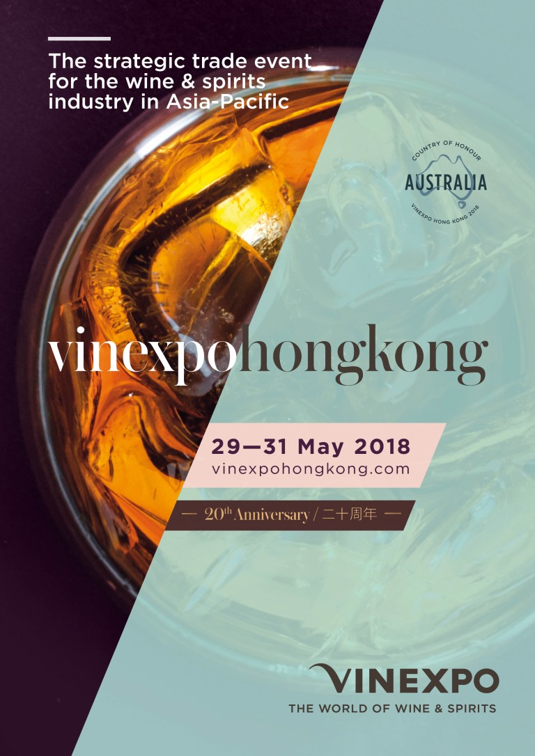 Cartel anunciador Vinexpo Hong Kong