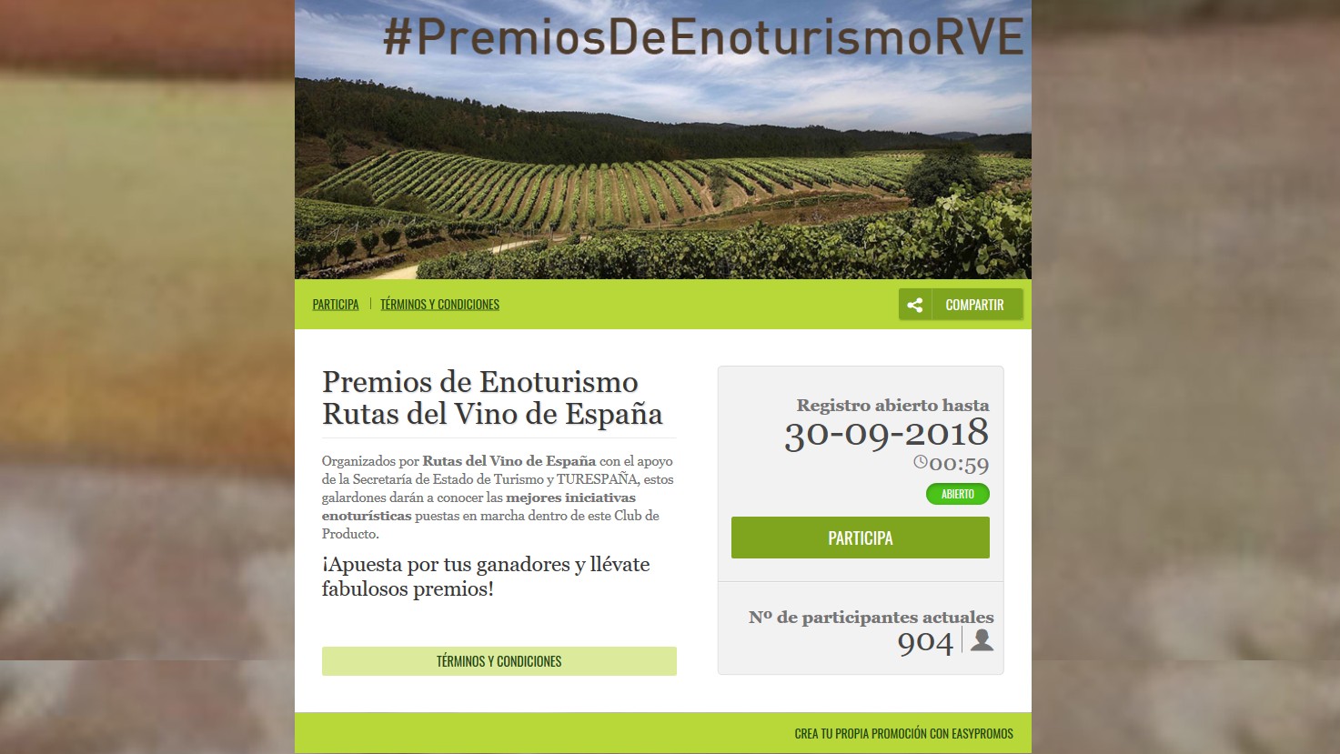 Premios de Enoturismo Rutas del Vino de España 