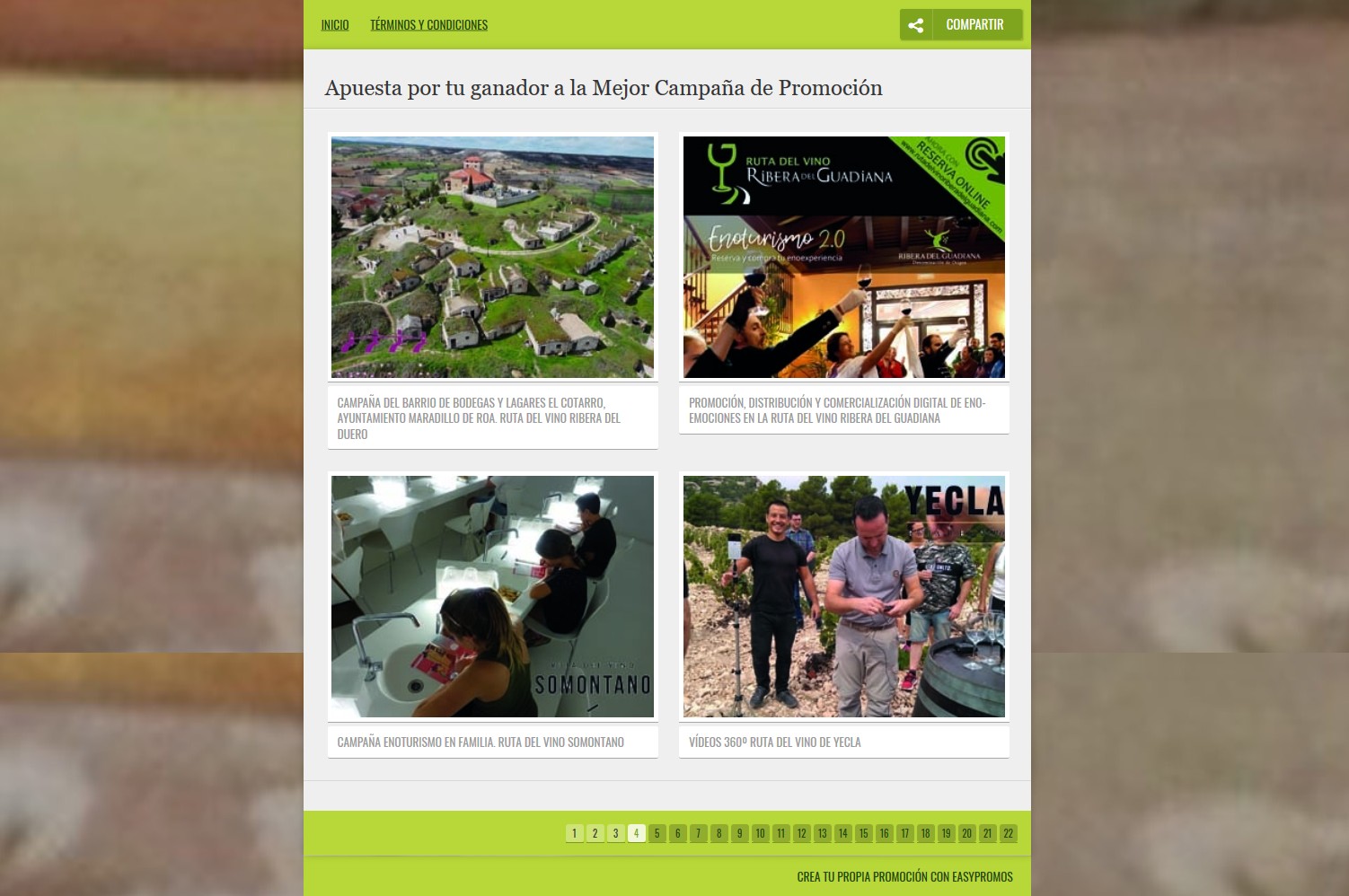 seleccionados premios mejor campaña promocional