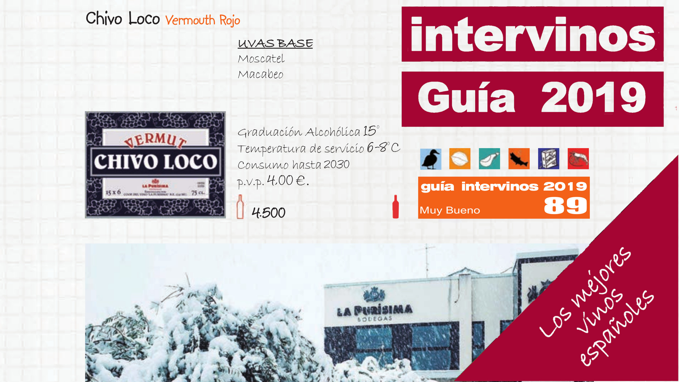 Vermouth Chivo Loco de Bodegas la Purísima en la Guía Intervinos