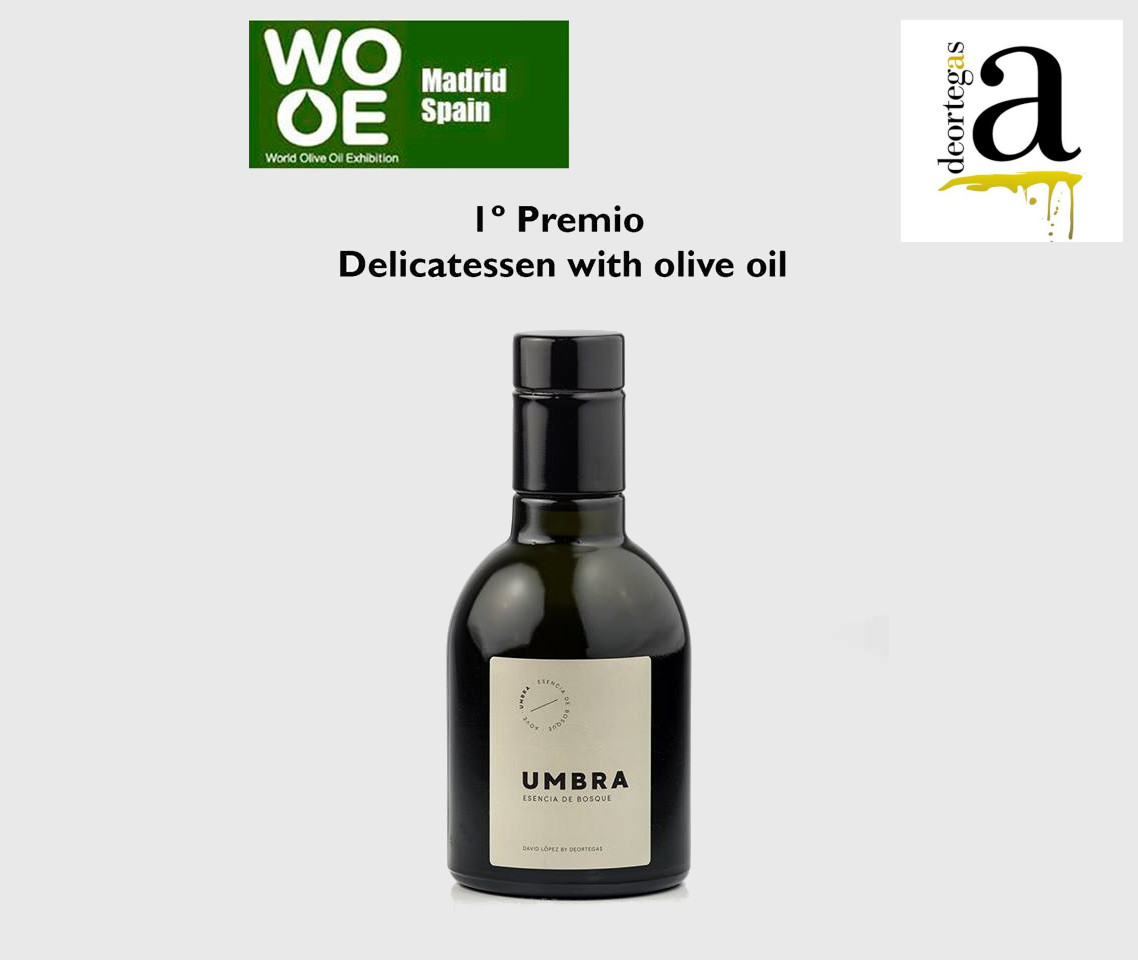 UMBRA esencia de bosque 1º PREMIO EN LA WORLD OLIVE OIL EXIBITION