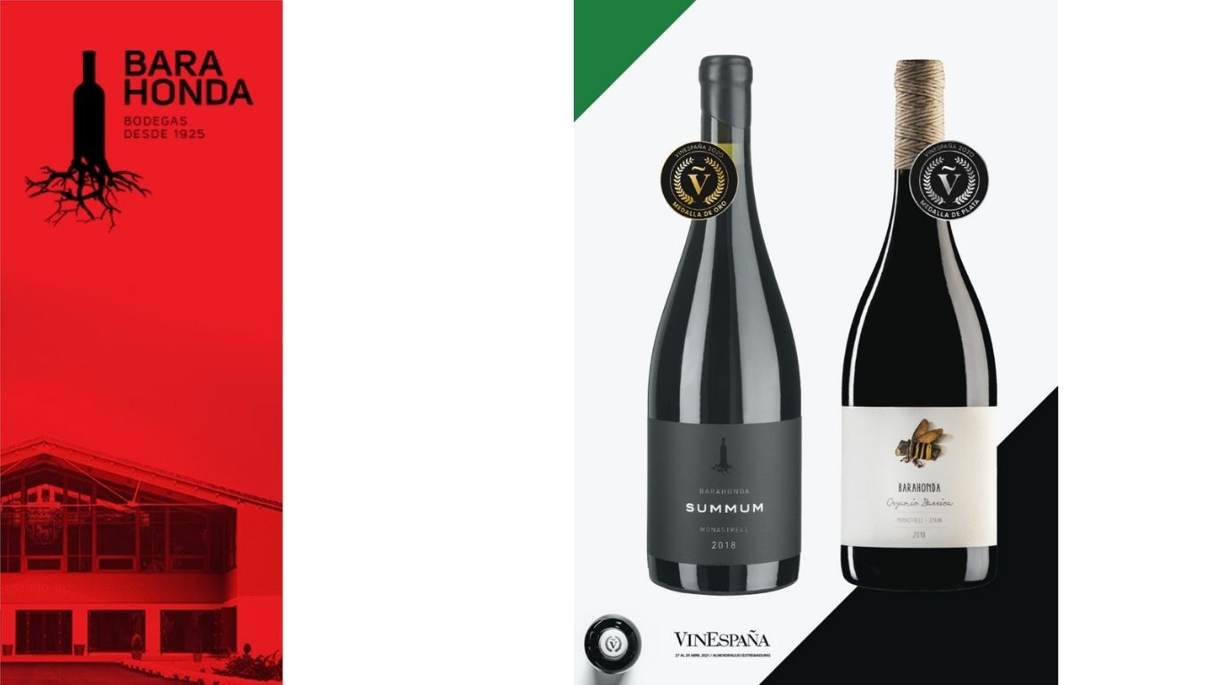 Barahonda Summum 2018, con la medalla de oro, y Barahonda Organic Barrica 2018, con la medalla de plata
