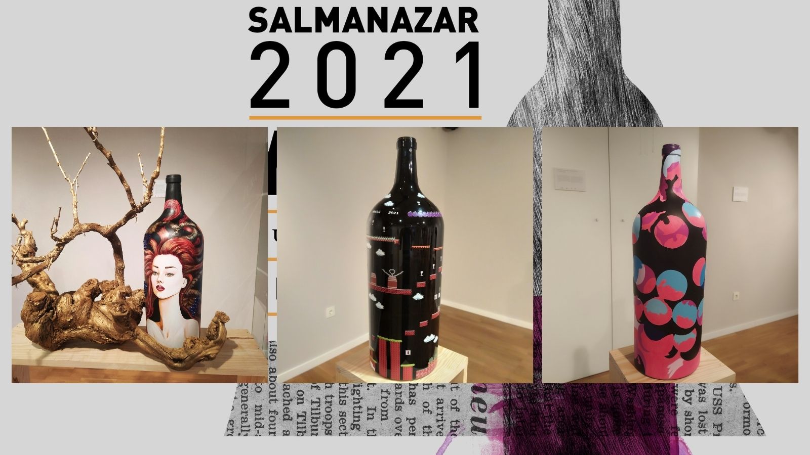 Ganadores del I concurso de intervención de botellas de vino salmanazar