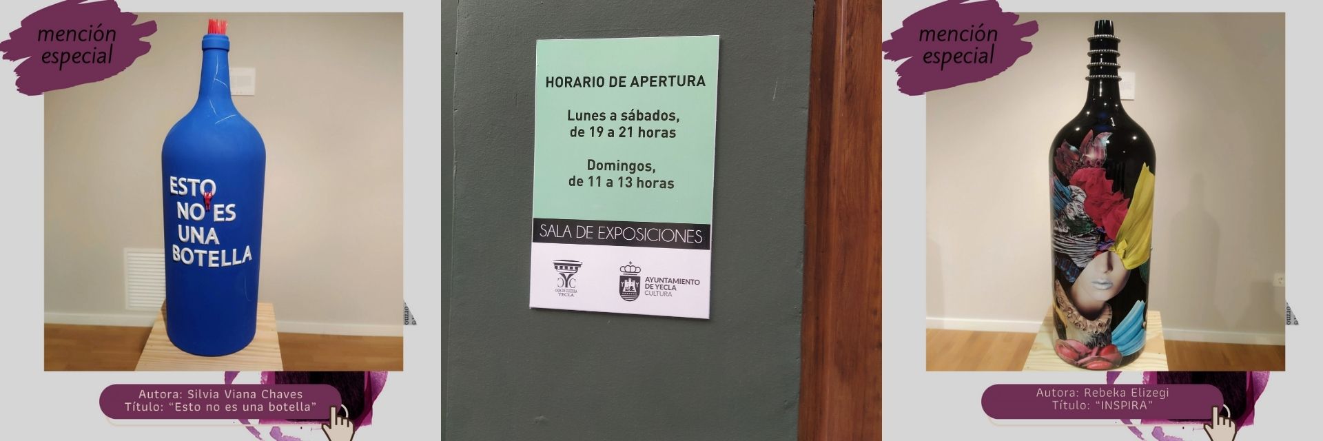 menciones del I concurso de intervención de botellas de vino salmanazar