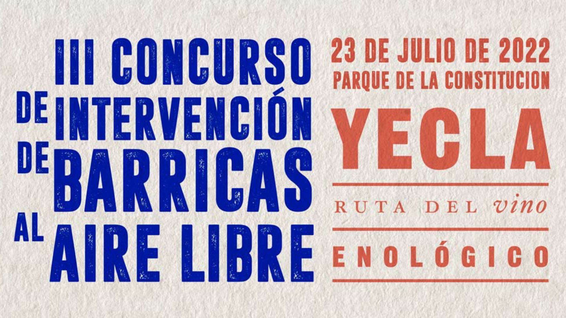 Concurso de intervención de barricas 